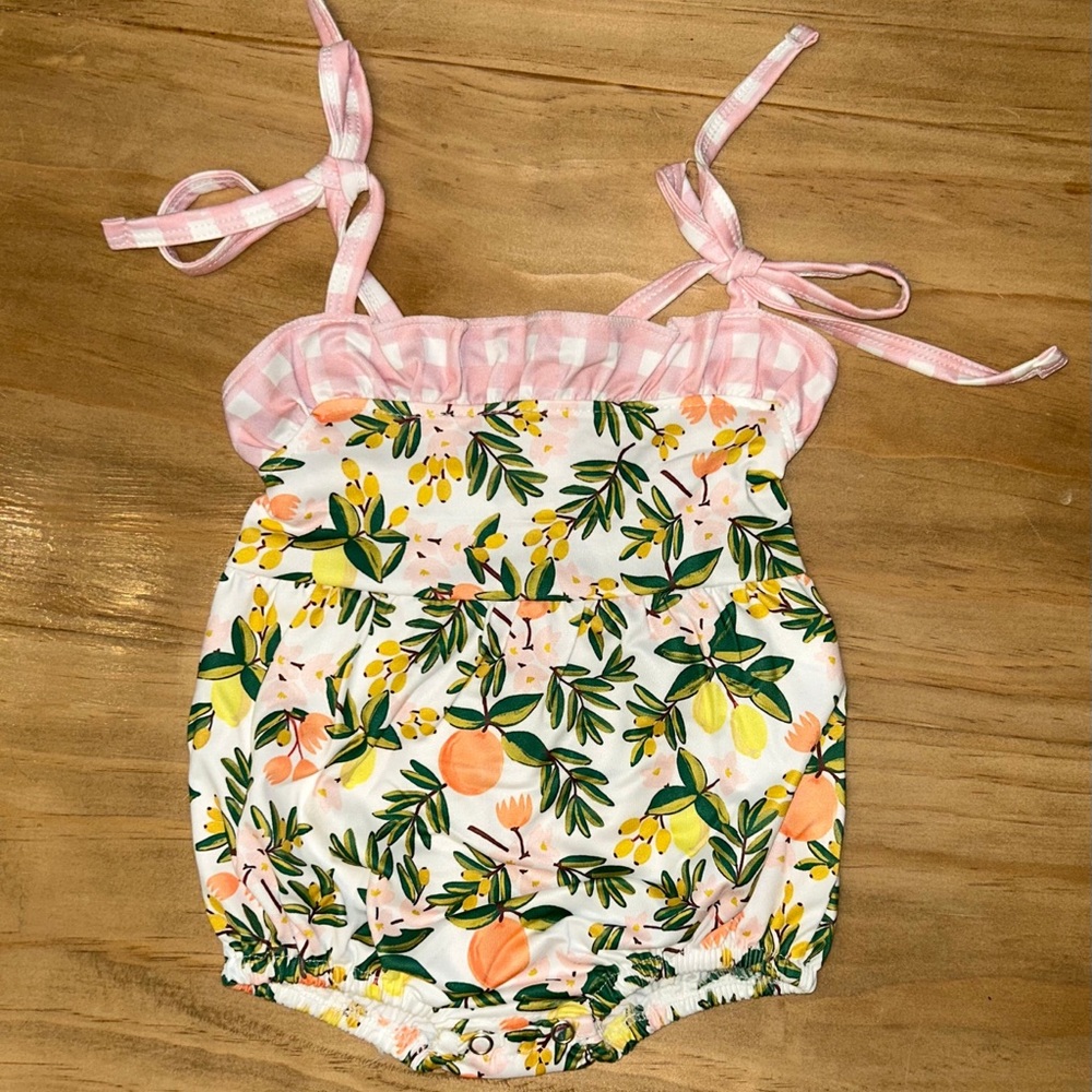 Orange Blossom Bubble Romper